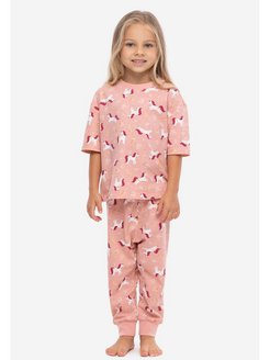 Скидка на Розовая пижама с единорогами для девочки