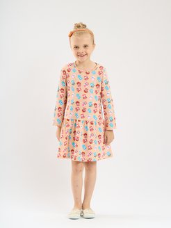 Скидка на Платье для девочки повседневное модное детское, хлопок