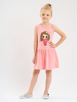 Скидка на Платье для девочки летнее детское без рукавов