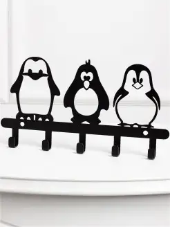 Скидка на Ключница настенная Пингвины