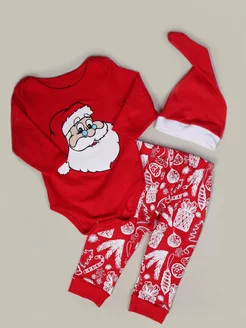 Скидка на Комплект боди со штанишками для новорожденных новогодний