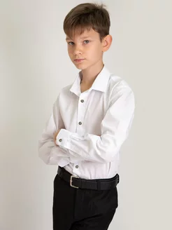 Скидка на Рубашка для мальчика с длинным рукавом детская хлопок