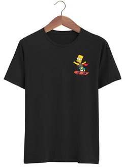 Скидка на Футболка мужская,футболка с принтом Барт Симпсон