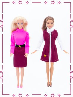 Скидка на Набор одежды для куклы 29 см: сарафан, юбка, 2 бадлона