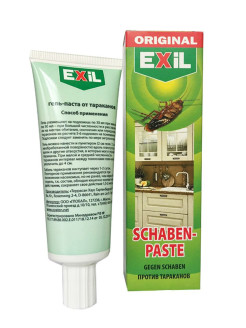 Скидка на Гель EXIL Schaben Paste для уничтожения тараканов в помещениях, 75 г.