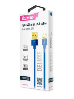 Распродажа Кабель DELUXE, USB 2.0 - microUSB, 1м, 2.1A
Длина - 100 см, спецификация - USB 2