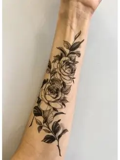 Скидка на Временная переводная татуировка цветы