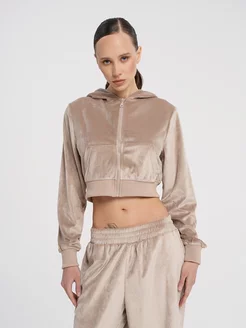 Скидка на Укороченная толстовка на молнии