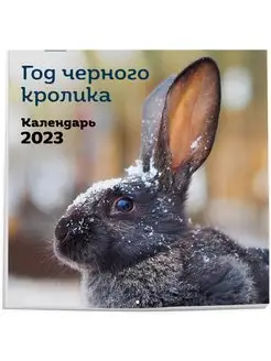 Скидка на Год черного кролика. Календарь настенный на 2023 год