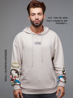 Отзыв на Худи мужское оверсайз с рисунком