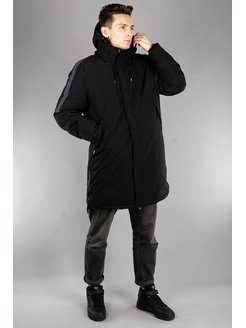 Скидка на Куртка мужская зимняя с капюшоном утепленная парка