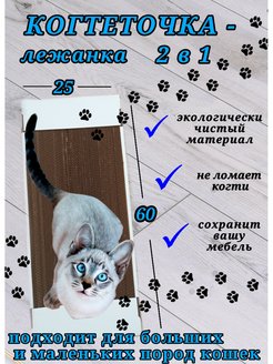 Отзыв на Когтеточка лежанка большая картонная