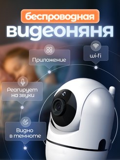 Скидка на Видеоняня видео радио няня Радионяня поворотная камера wi-fi