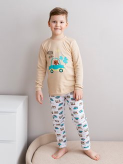 Скидка на Пижама детская хлопковая со штанами