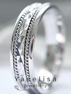 Скидка на Обручальное кольцо серебро