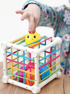 Скидка на Развивающие игрушки для малышей Монтессори тактильный сортер