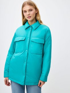 Скидка на Куртка-рубашка женская базовая оверсайз легкая