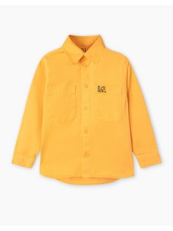 Скидка на Жёлтая свободная рубашка с карманом
