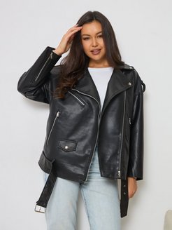 Отзыв на Косуха женская куртка кожаная oversize
