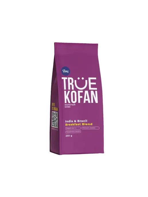 Скидка на Кофе молотый True Kofan Breakfast Blend, 250 г