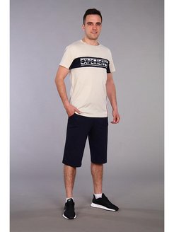 Скидка на Костюм мужской с шортами футболкой спортивный хлопок летний
