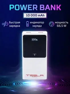 Скидка на Повербанк (Power Bank) 10 000 mAh, Tesla Energy E5