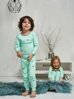 Скидка на Пижама детская для мальчика и девочки теплая со штанами