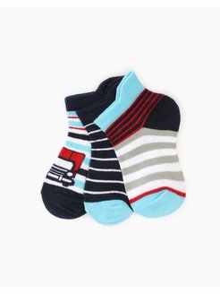 Скидка на Разноцветные носки с полосками для мальчика 3 пары