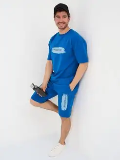 Скидка на Костюм мужской спортивный с шортами