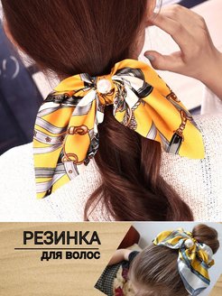 Отзыв на Бант на резинке шелковые с жемчугом женские детские