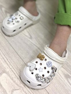 Скидка на Эва обувь сабо шлепки с джиббитсами для девочек