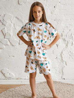 Скидка на Детская пижама комплект с бриджами