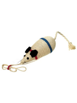 Скидка на Когтеточка игрушка Sisal mouse XXL 37х12 см