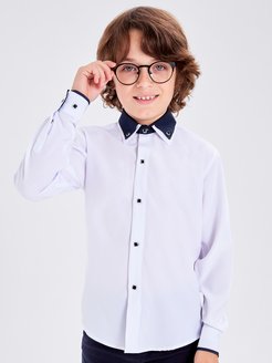 Скидка на Рубашка для мальчика школьная белая нарядная