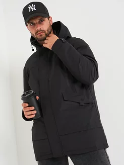 Скидка на Куртка мужская зимняя демисезонная с капюшоном удлиненная