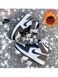Скидка на Кроссовки детские зимние с мехом Air Jordan высокие