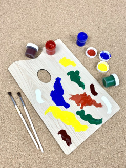 Отзыв на Палитра деревянная 35х24 см