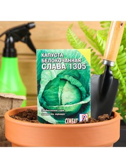 Скидка на Семена Капуста белокачанная Слава 1305, 1 г