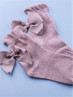 Скидка на Детские носки с атласным бантиком для девочек