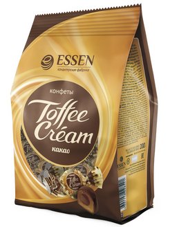 Скидка на Конфеты TOFFEE CREAM какао, флоупак 200 гр