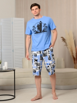 Скидка на Костюм с бриджами и футболкой пляжный