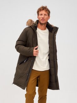 Скидка на Куртка мужская зимняя с капюшоном пуховик