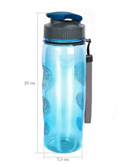 Распродажа Бутылка для воды спортивная  "Termico" 0.6 л. голубая
Бутылка предназначена для употребления воды, соков и других напитков