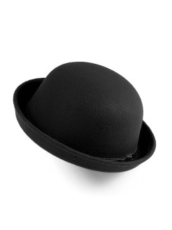 Распродажа Шляпа "Лондонский туман"
Плотная фетровая шляпка-котелок украшена съемным кожаным ремешком