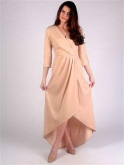 Распродажа Шикарное платье со шлейфом из приятной легкой ткани