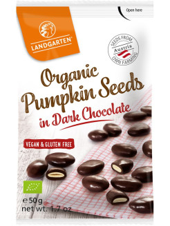 Отзыв на Органические тыквенные семечки в темном шоколаде, без глютена и ГМО, 50 г, Австрия