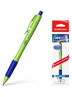 Отзыв на Ручка шариковая автоматическая JOY Neon, Ultra Glide, цвет  чернил синий (в пакете по 1 шт.)