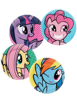Отзыв на Набор одноразовых бумажных тарелок Daisy Design для детского праздника, My Little Pony 4 шт.