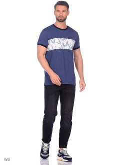 Распродажа Мужская футболка с коротким рукавом и круглым вырезом