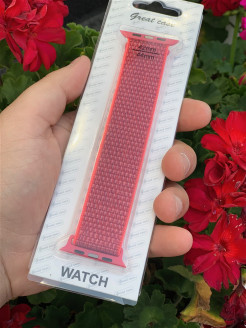 Распродажа Ремешок для Apple Watch (Great) 38/40 (Ярко-Розовый)
Спортивный браслет выполнен из мягкого и лёгкого материала, который отлично пропускает воздух